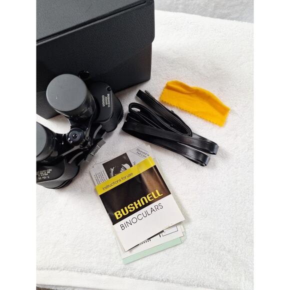 Bushnell 7-15x35 Binoculars, Lens Covers w/Case, Vtg - Picture 11 of 14